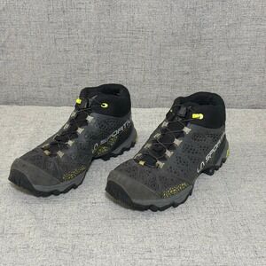 La Sportiva Hiking Shoe Men 10 Black Synthesis Gore-Tex Trail Vibram *Flaws